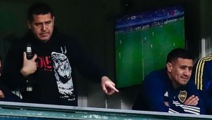Cristian Riquelme y Juan Román