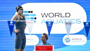 Yu Zidi, la gran estrella de la natación china con apenas 12 años.