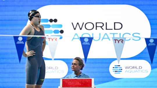 Yu Zidi, la gran estrella de la natación china con apenas 12 años.