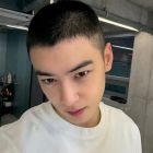 Cha Eunwoo pelo rapado antes de su alistamiento