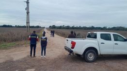 El momento del hallazgo del cuerpo de la joven. 