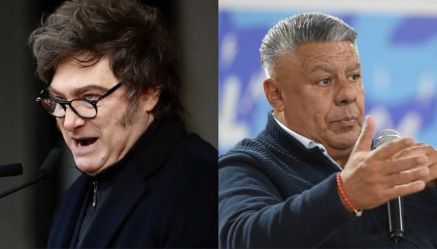 Javier Milei y Chiqui Tapia
