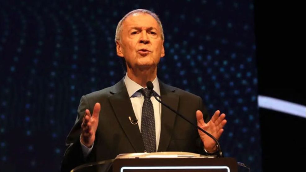 Juan Schiaretti en el debate presidencial de 2023