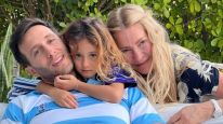 Cris Morena junto a su hijo Tomás y su nieta Mila