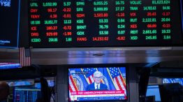 Traders On The Floor Of The New York Stock Exchange As Fed Chair Powell Holds New Conference