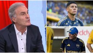 Ruggeri, Marcos Rojo y Miguel Ángel Russo