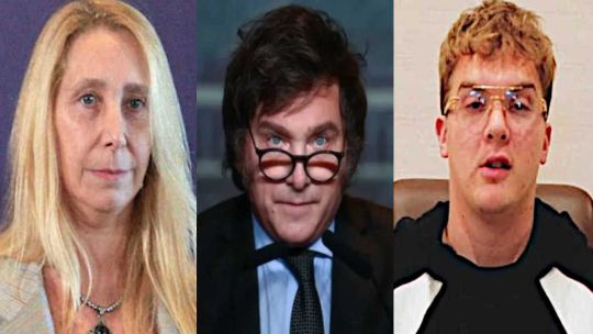 Karina Milei Javier Milei y Hayden Davis 20250730