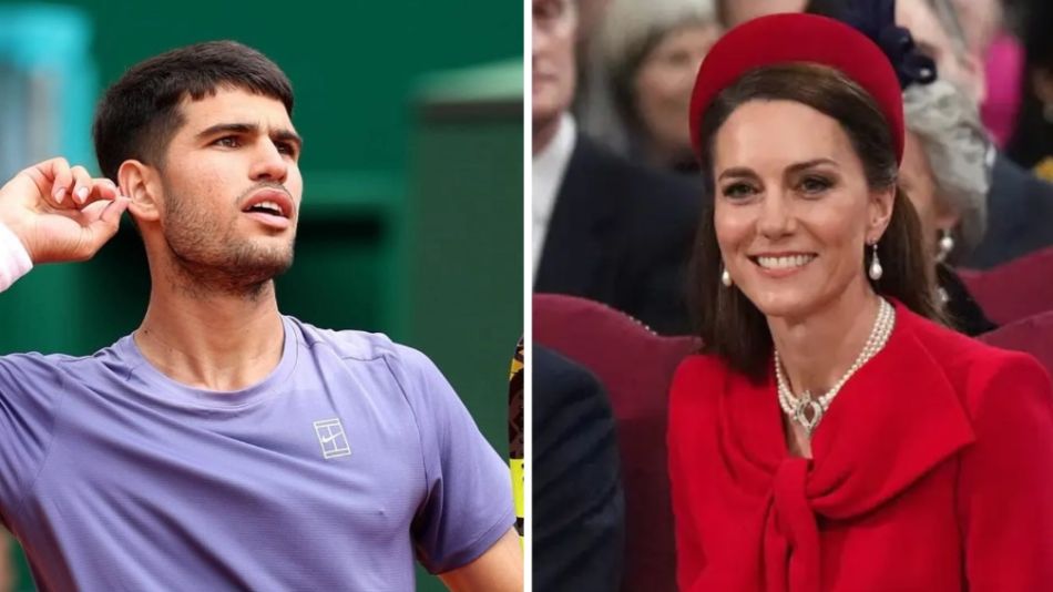 Carlos Alcaraz y Kate Middleton