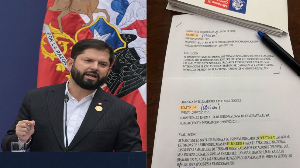 Terremoto y tsunami: la advertencia del presidente de Chile sobre "la primera ola" que llegue