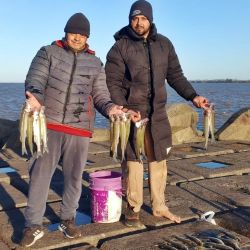 La pesca fue interesante, con mejores resultados fondeados, pero en lugares puntuales, también se pudo practicar la actividad en superficie. 