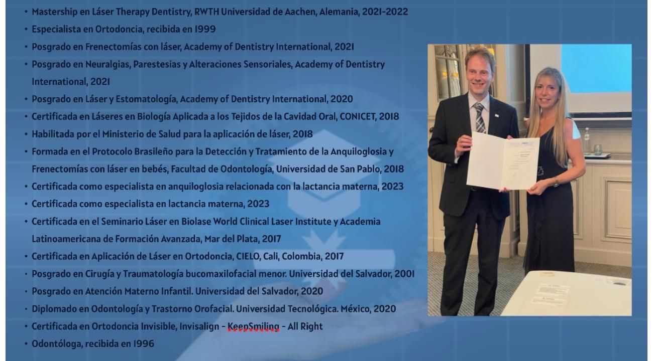 Dra. Nancy Martinez: Tratamiento en forma precoz de un frenillo lingual corto 