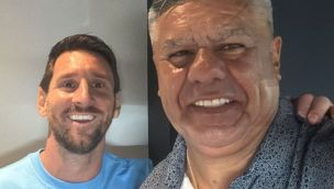 Chiqui Tapia y Lionel Messi