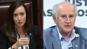 Victoria Villarruel y Oscar Parrilli
