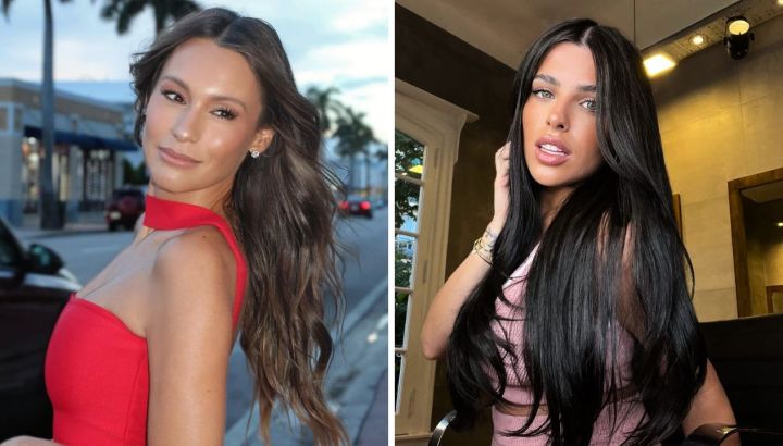 Print y black: duelo de looks tendencias de Pampita y Valentina Cervantes para una divertida noche de chicas