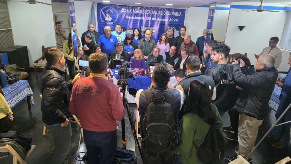 Conferencia de prensa de Gremios docentes. 