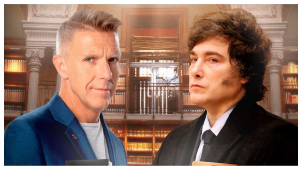 Javier Milei y Alejandro Fantino