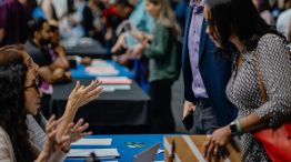 A job fair in Chicago. 