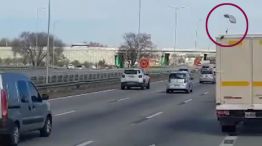 Paracaidista en Plena circunvalación