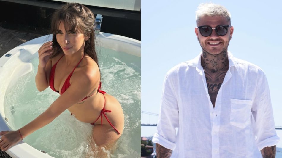 Camila Núñez y Mauro Icardi