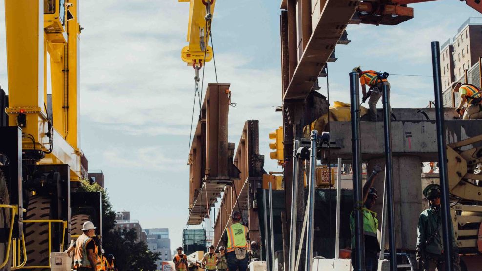 Construction workers. 