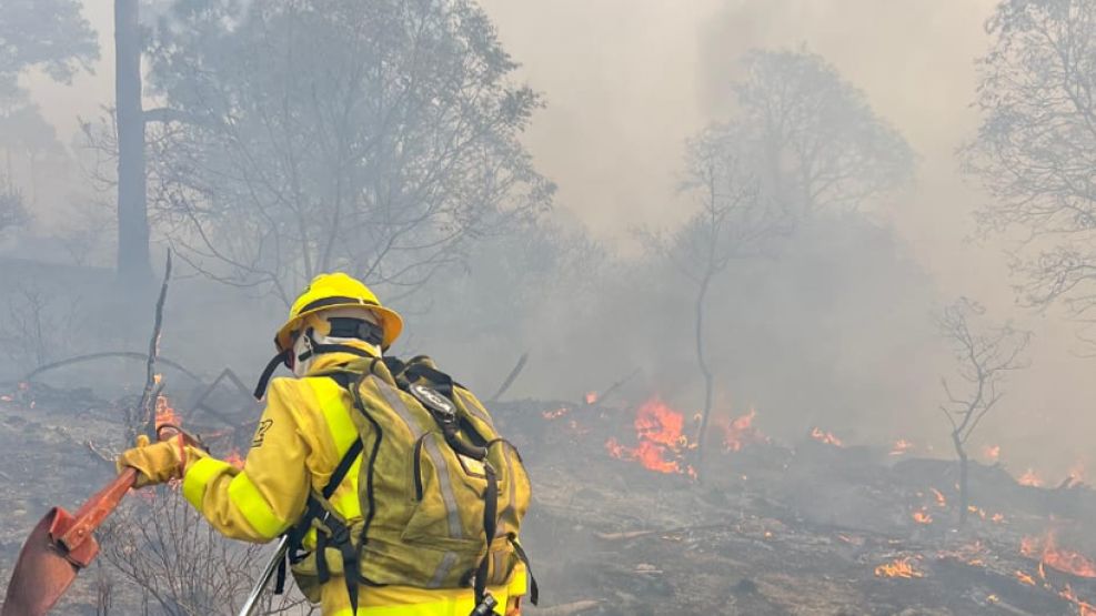 Incendio en Pampa Alta