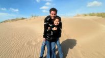 Nicolás Cabré y su hija Rufina