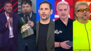 Nico Occhiato, Guido Kaczka, Rodrigo Lussich, Ángel de Brito y Beto Casella
