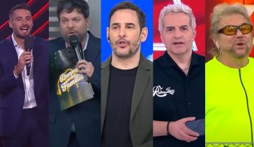 Nico Occhiato, Guido Kaczka, Rodrigo Lussich, Ángel de Brito y Beto Casella
