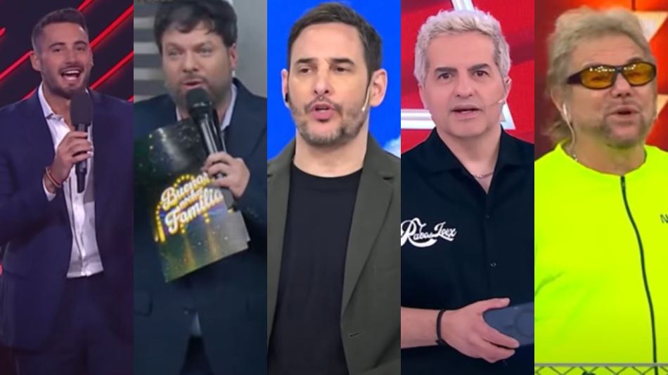 Nico Occhiato, Guido Kaczka, Rodrigo Lussich, Ángel de Brito y Beto Casella
