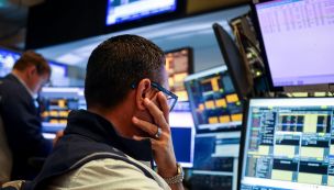 Traders On The Floor Of The NYSE After Trump Announces Global Tariffs