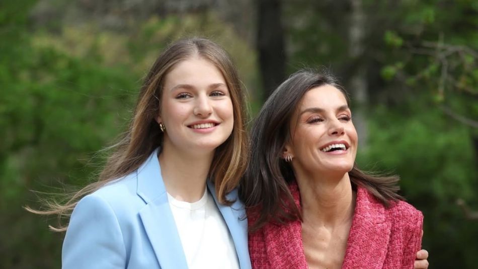 Letizia Ortiz y la princesa Leonor