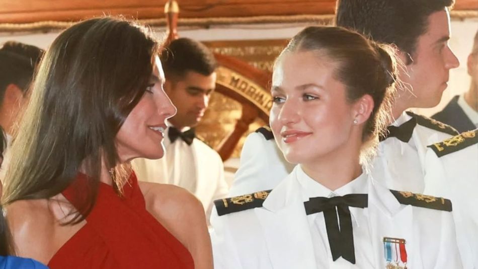 Letizia Ortiz y la princesa Leonor