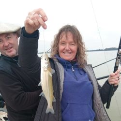 La chance de pescar en Los Chilenos no se remite a entrar en una embarcación, también de costa se lograron muy buenas capturas en los últimos días, a fondo con mojarra o filet de dientudo. 