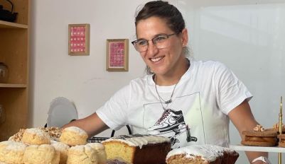 Paula Pareto en su cafetería