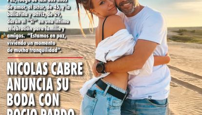 El actor y la bailarina sellarán su amor en una íntima celebración. 