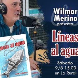 Líneas al agua es el tercer libro de Merino tras haber escrito la “Historia Motonáutica Argentina 1880-1980: los primeros 100 años” y luego La Pesca es puro cuento, relatos de su vida pescadora mezclados con el lado B de los famosos que llevó a pescar.