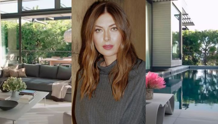 Así es la lujosa mansión que Maria Sharapova vende en Los Ángeles: pista de bowling, piscina y decoración minimalista