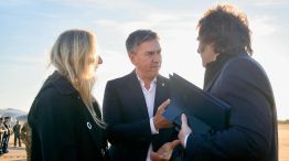 Zdero con Javer y Karina Milei. 
