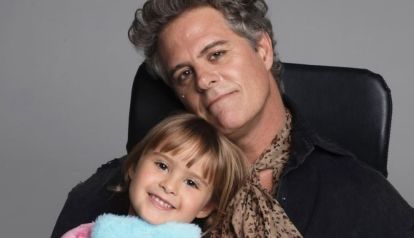 Mike Amigorena y su hija, Mía