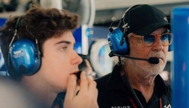 Franco Colapinto y Flavio Briatore