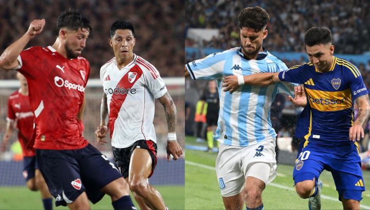 Boca vs Racing e Independiente vs River