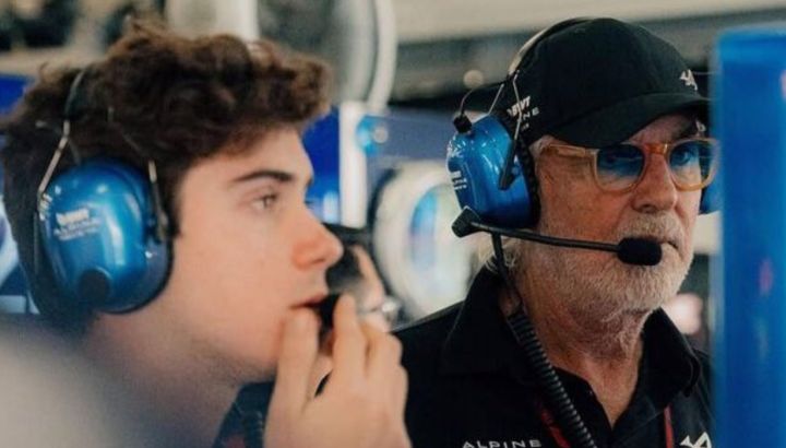 Franco Colapinto y Flavio Briatore