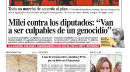 La tapa del Diario PERFIL del sábado 9 de agosto de 2025