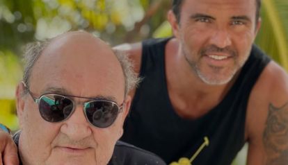 Fabián Cubero y su papá