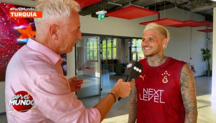 Sin hablar de Wanda Nara y la China Suárez, así fue la nota de Marley con Mauro Icardi en "Por el mundo" 