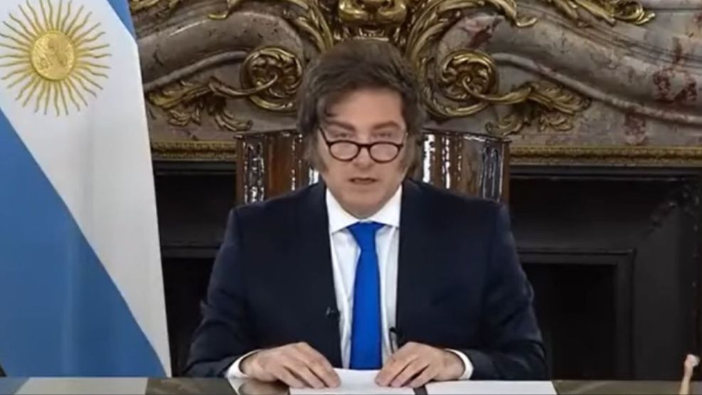 Javier Milei cadena nacional
