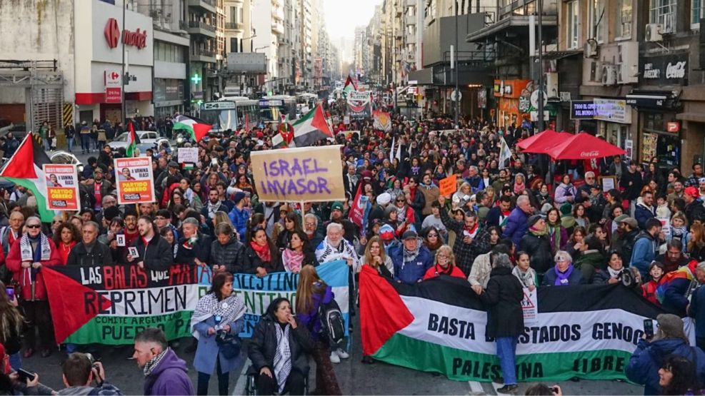 Marcha por Palestina en Buenos Aires