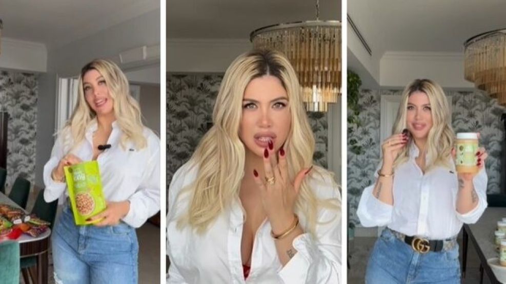 Wanda Nara y la publicidad del Maní
