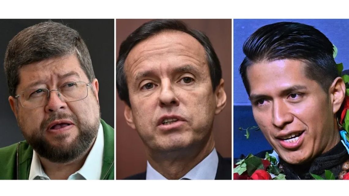 Jorge 'Tuto' Quiroga, Samuel Doria Medina, Andrónico Rodríguez.