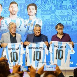 Tapia presentó a las agencias de viajes oficiales de la AFA.